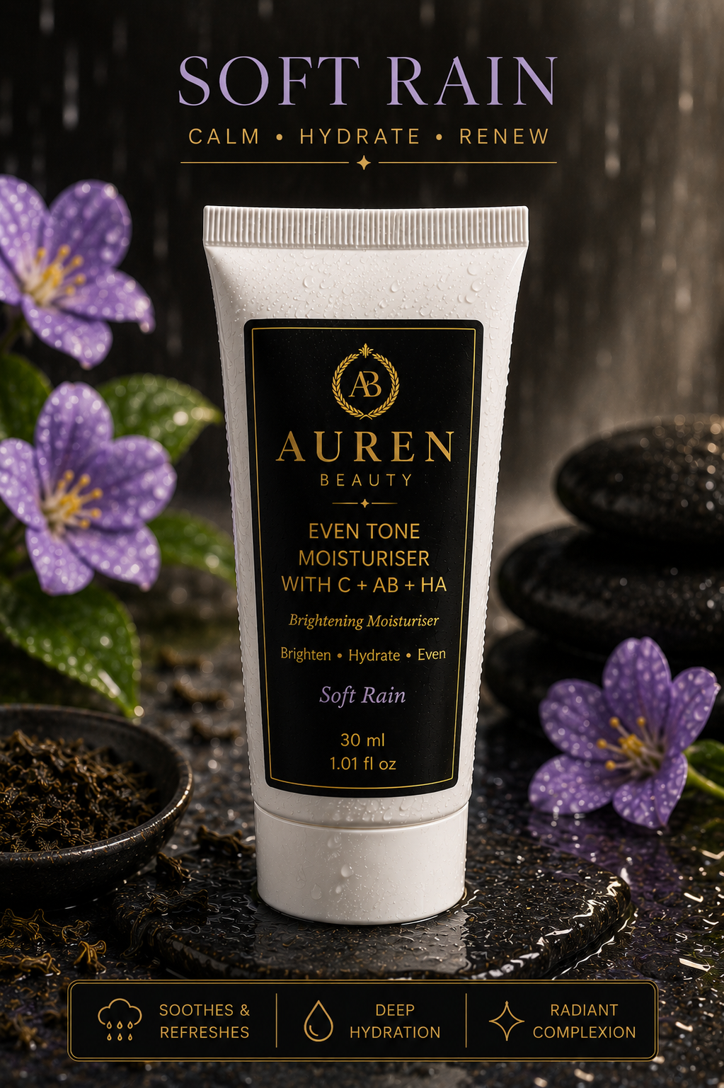 Auren Beauty Even Tone Moisturiser with Vitamin C + Alpha-Arbutin + Hyaluronic Acid