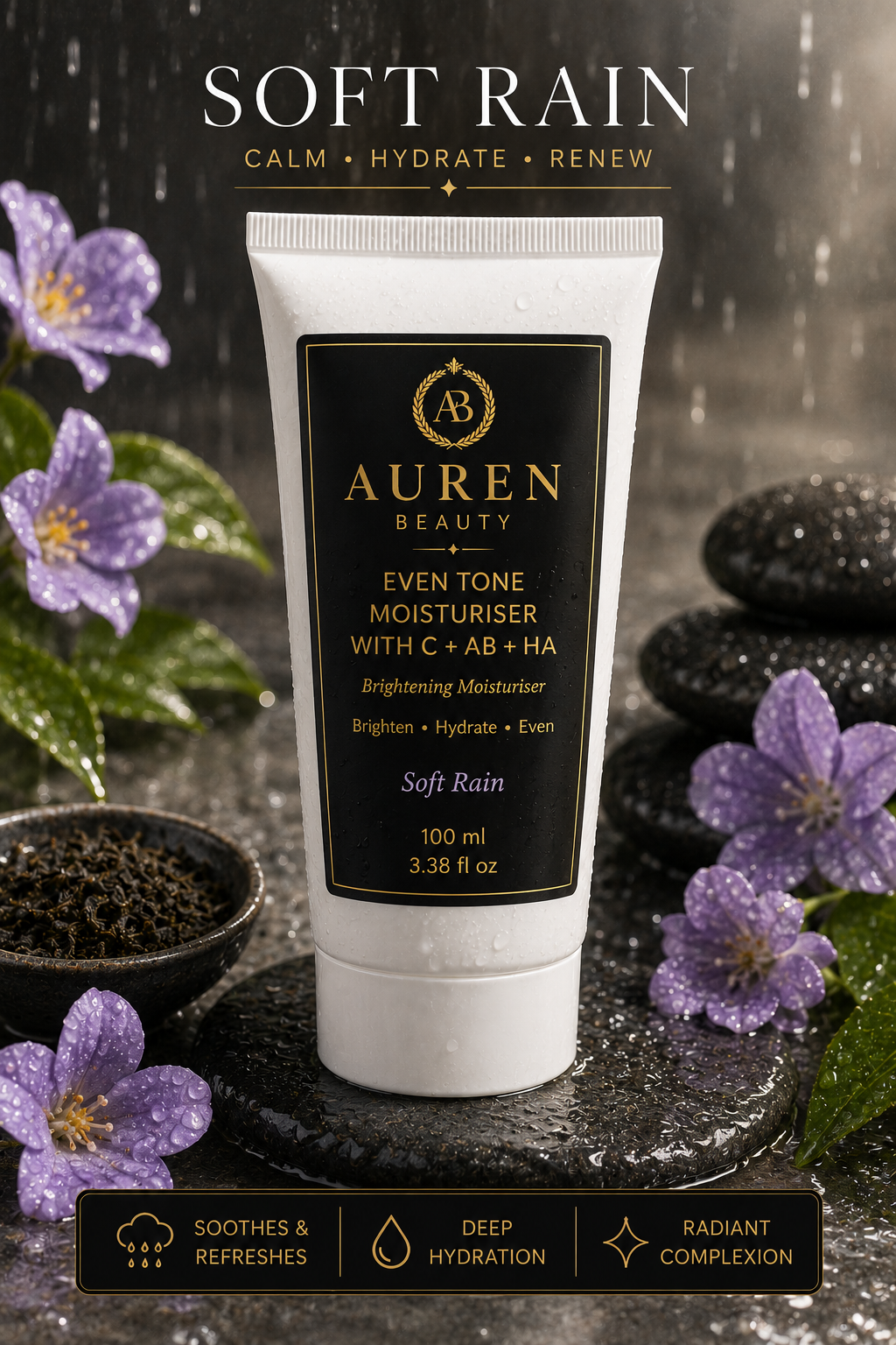Auren Beauty Even Tone Moisturiser with Vitamin C + Alpha-Arbutin + Hyaluronic Acid