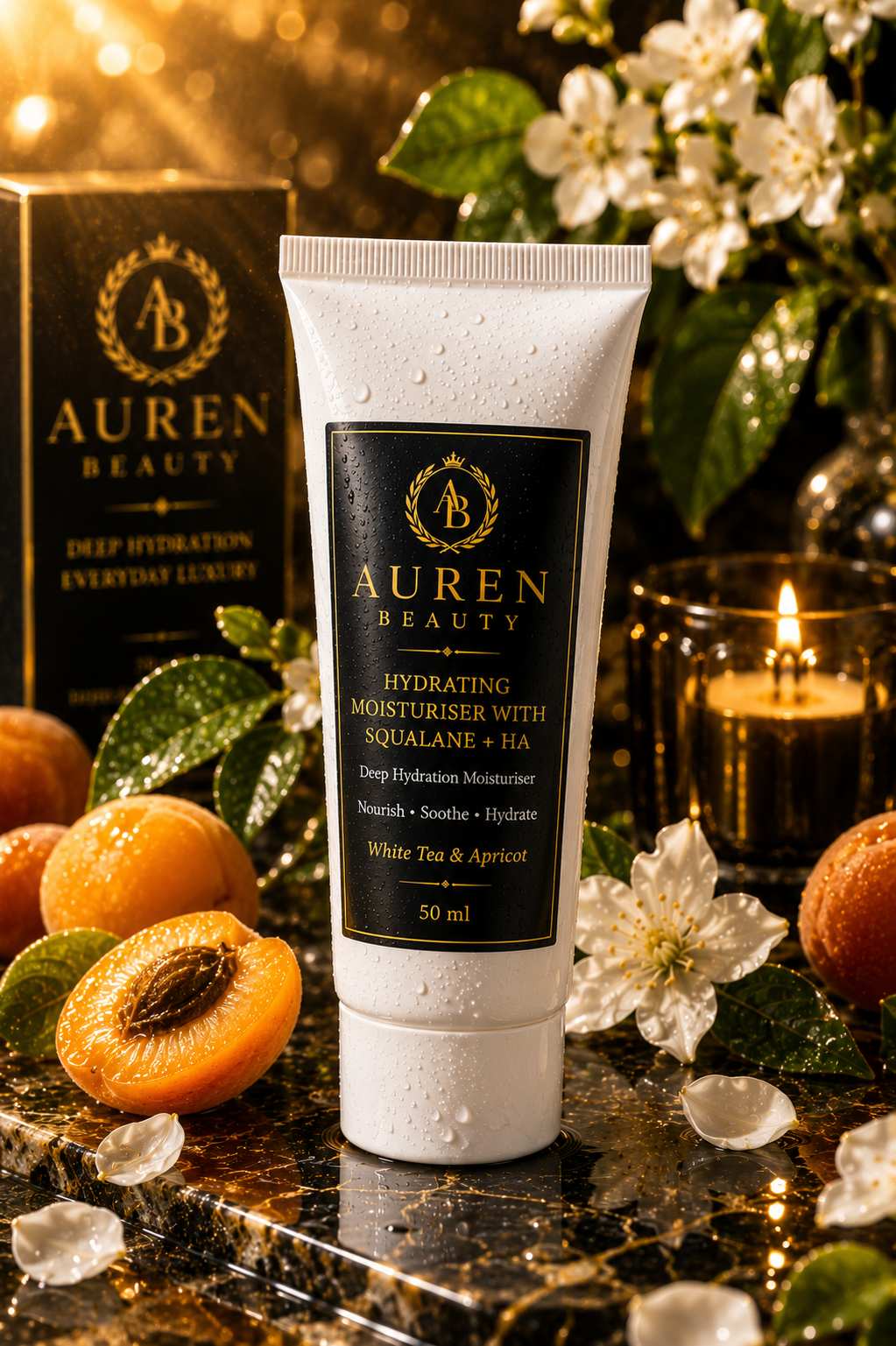 Auren Beauty Hydrating Moisturiser with Squalane + Hyaluronic Acid