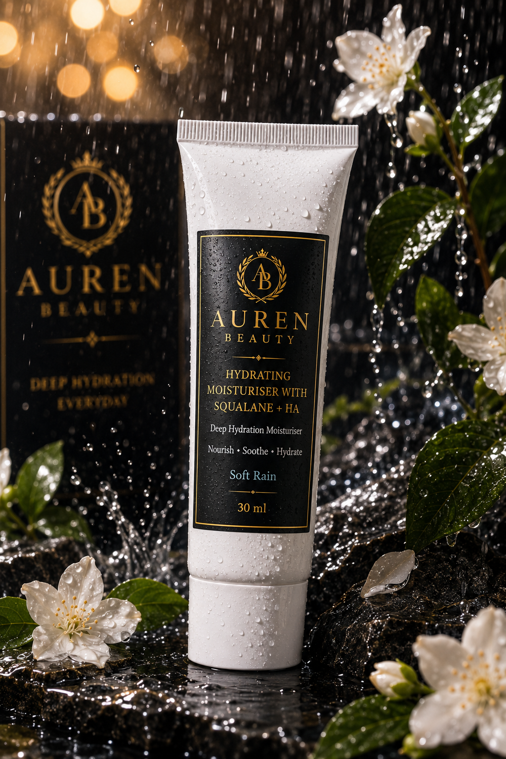 Auren Beauty Hydrating Moisturiser with Squalane + Hyaluronic Acid